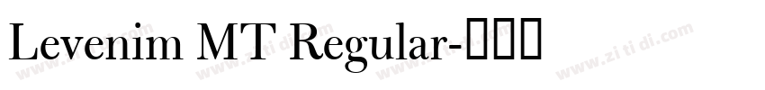 Levenim MT Regular字体转换